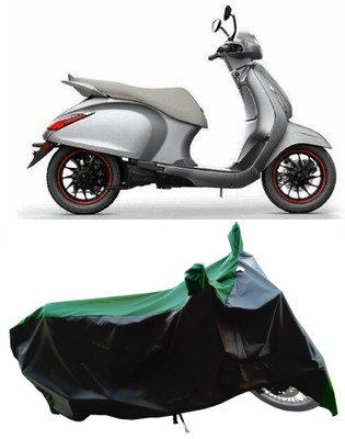 Wegather Two Wheeler Cover for Bajaj(Urbanite Chetak BS6, Green)