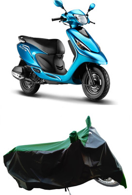 Wegather Two Wheeler Cover for TVS(Zest, Green)