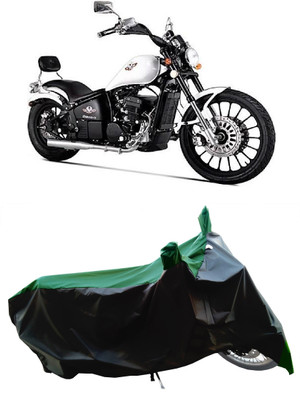 Wegather Two Wheeler Cover for FAB Regal Raptor(Daytona 350, Green)
