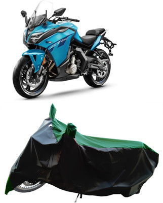 Wegather Two Wheeler Cover for CFMoto(650GT, Green)