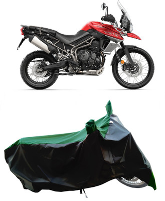 Wegather Two Wheeler Cover for Triumph(Tiger 800 XCA, Green)