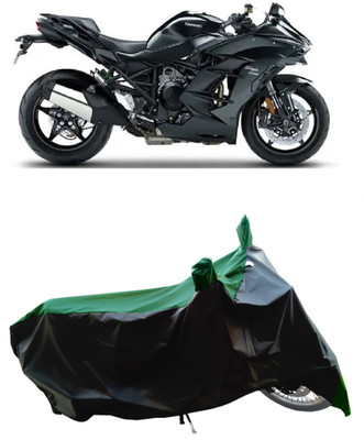 Wegather Two Wheeler Cover for Kawasaki(Ninja H2 SX BS6, Green)