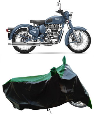 Wegather Two Wheeler Cover for Royal Enfield(Classic Squadron, Green)