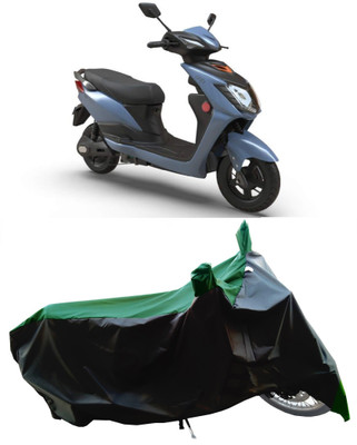 Wegather Two Wheeler Cover for Indus(Yo, Green)