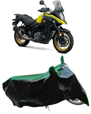 Wegather Two Wheeler Cover for Suzuki(V Strom 650, Green)