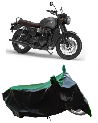 Wegather Two Wheeler Cover for Triumph(Bonneville T120 Black BS6, Green)