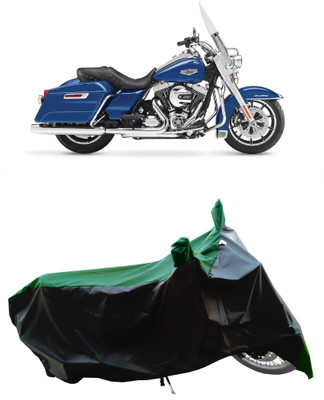 Wegather Two Wheeler Cover for Harley Davidson(Road King, Green)