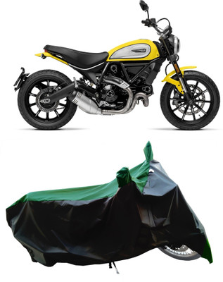 Wegather Two Wheeler Cover for Ducati(Scrambler Icon, Green)