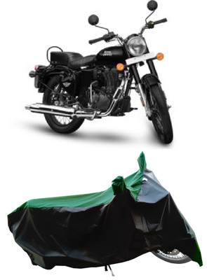 Wegather Two Wheeler Cover for Royal Enfield(Bullet 350 New, Green)