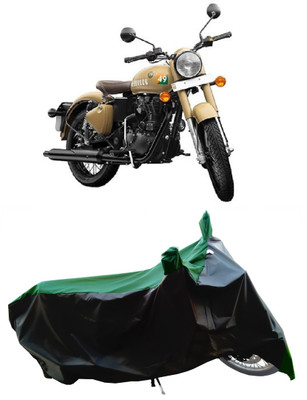 Wegather Two Wheeler Cover for Royal Enfield(Classic 350 Signals, Green)