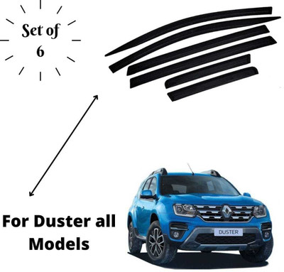 GEPRONIX For Non-convertibles Front, Rear Wind Deflector(Tinted Renault Duster)