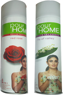 POUR HOME RED ROSE, LILY OF VALLEY Spray 1 RED ROSE ROOM FRESHENER 270 ML+1 LILY OF VALLEY ROOM FRESHENER 270 ML(2 x 135 ml) POUR HOME RED ROSE, LILY OF VALLEY Spray 1 RED ROSE ROOM FRESHENER 270 ML+1 LILY OF VALLEY ROOM FRESHENER 270 ML(2 x 135 ml)