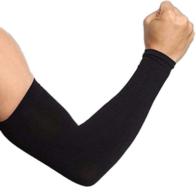 VECTORA Cotton Arm Sleeve For Men & Women(Free, Black)