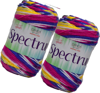 Simi Enterprise Ganga Spectrum S/M Real Azul(Royal) (400 gm) wool ART-GIJ Ball