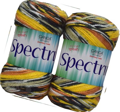 Simi Enterprise Ganga Spectrum S/M Golden (400 gm) wool ART-GHG Ball