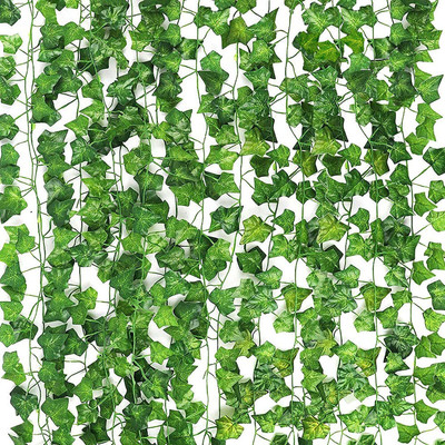 well art gallery Artificial ivy Leaf bail/creeper for Home, Office, Garden Decor (Green,7.5 Feet) Green Wild Flower Artificial Flower(90 cm, Pack of 6, Vine & Creepers)