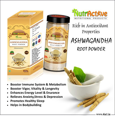 NutrActive Ashwagandha Root & Shatavari Powder Ayurvedic Herbal Supplement-Immunity Booster(2 x 150 g)