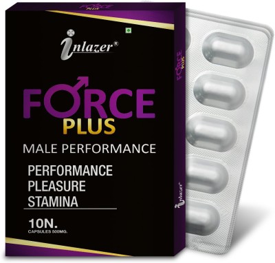 inlazer Force Plus Natural Pill Combats Male Se-xual Problems Increases Time(Pack of 3)