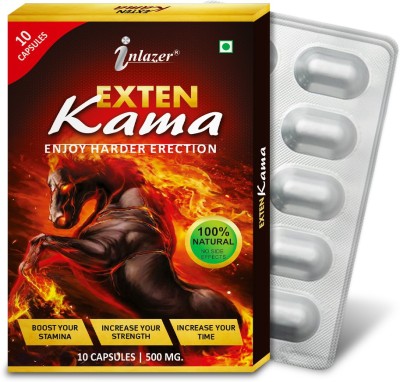 inlazer Extenkama S-ex Capsule | Increases Testorane Level Duration Strength(Pack of 3)
