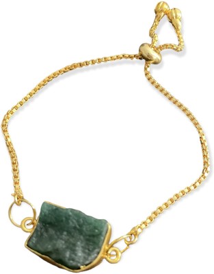 Kalakari Brass Malachite Gold-plated Bracelet