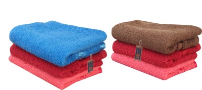 CLUZE Cotton 400 GSM Hand, Face Towel Set(Pack of 6)