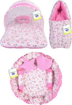Toddylon New Born Baby Boys & Baby Girls Essential Bedding Set Standard Crib(Fabric, Pink)