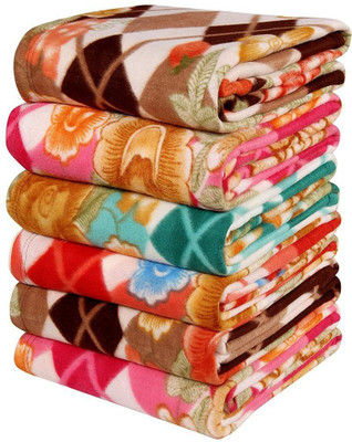 SHOORAAY Printed Double Fleece Blanket for  AC Room(Polyester, Multicolor)