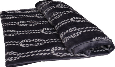 BLAN STAR 3D Printed Double AC Blanket for  AC Room(Microfiber, Grey)