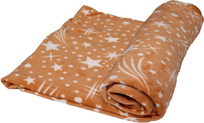 GKM 3D Printed Double AC Blanket for  AC Room(Microfiber, Gold)