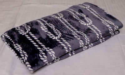 BLAN STAR 3D Printed Double AC Blanket for  AC Room(Microfiber, Grey)