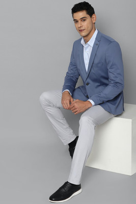Allen Solly Solid Single Breasted Casual Men Blazer(Blue)