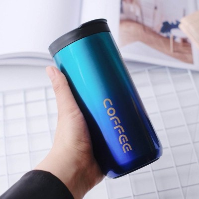 Deoxys Vacuum Insulated Hot & Cold Double Wall Thermosteel Travel Mug-500 ml Coffee Mug 500 ml Bottle(Pack of 1, Multicolor, Steel)