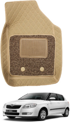 Auto Hub Leatherite 7D Mat For  Skoda Fabia(Beige)