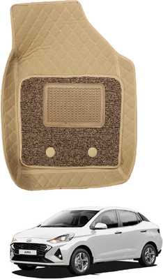 Auto Hub Leatherite 7D Mat For  Hyundai Aura(Beige)