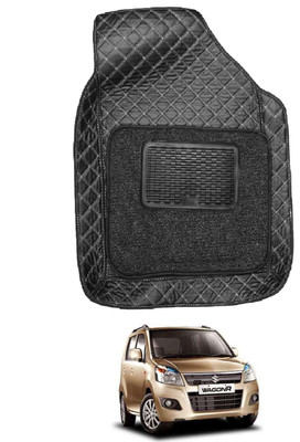 MOCKHE Leatherite 7D Mat For  Maruti Suzuki WagonR(Black)