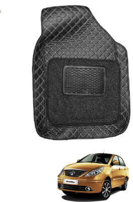 Auto Hub Leatherite 7D Mat For  Tata Manza(Black)