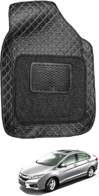 MOCKHE Leatherite 7D Mat For  Honda City i-Dtec(Black)