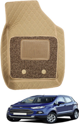 Auto Hub Leatherite 7D Mat For  Ford Ecosport(Beige)