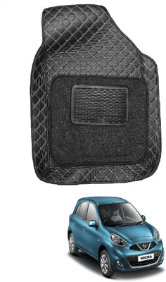 Auto Hub Leatherite 7D Mat For  Nissan Micra(Black)