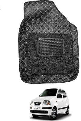 Auto Hub Leatherite 7D Mat For  Hyundai Santro Xing(Black)