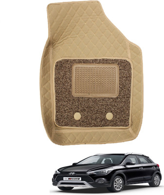 Auto Hub Leatherite 7D Mat For  Hyundai i20 Active(Beige)