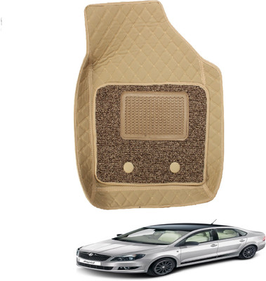 MOCKHE Leatherite 7D Mat For  Skoda Rapid(Beige)