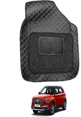 Auto Hub Leatherite 7D Mat For  Hyundai Venue(Black)