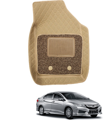 MOCKHE Leatherite 7D Mat For  Honda New City(Beige)