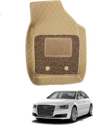 Auto Hub Leatherite 7D Mat For  Audi A8(Beige)