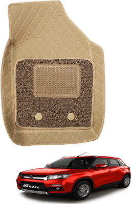 Auto Hub Leatherite 7D Mat For  Maruti Suzuki Vitara Brezza(Beige)