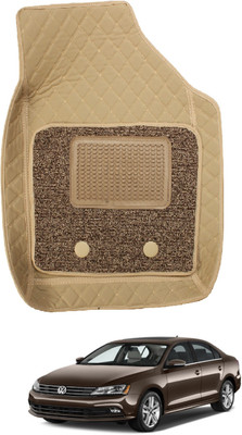 Auto Hub Leatherite 7D Mat For  Volkswagen Jetta(Beige)