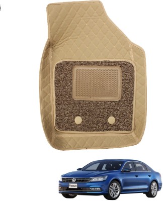 Auto Hub Leatherite 7D Mat For  Volkswagen Passat(Beige)