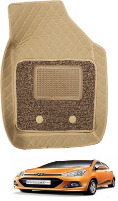 Auto Hub Leatherite 7D Mat For  Hyundai Grand i10(Beige)