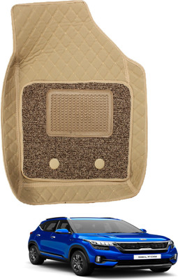 MOCKHE Leatherite 7D Mat For  Kia Seltos(Beige)